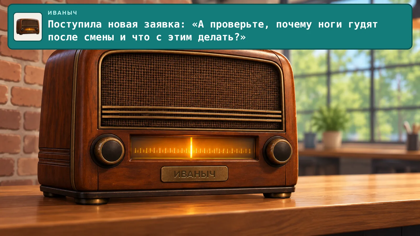 Иваныч с ярко светящейся шкалой принимает новую заявку